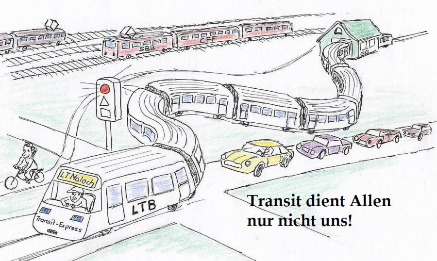Limmattalbahn Karikatur